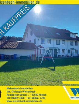 Gepflegtes und hochwertig ausgestattetes Reiheneckhaus in sonniger Toplage - Füssen