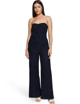 Vera Mont Overall Damen Jumpsuit mit Spitze (1-tlg) Gürtel