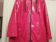 NEU Damen Mantel Lack - Leder - Imitat pink mit Kapuze Gr. 46 - Kerken