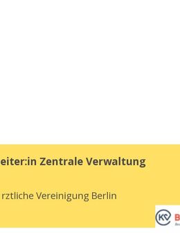 Abteilungsleiter:in Zentrale Verwaltung - Berlin