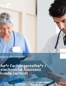 Medizinische*r Fachangestellte*r / Operationstechnische Assistenz Augenheilkunde (w/m/d) - Göttingen