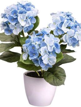 Kunstblume Hortensienbusch Hortensie, Creativ green, Höhe 32 cm