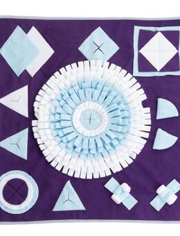 TIAKI Schnüffelmatte Geometrische Formen - L 70 x B 70 x H 1 cm