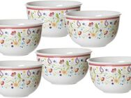 Ritzenhoff & Breker Müslischale Doppio Shanti, Porzellan, (Set, 6-tlg), Geschirr-Set, Paisley-Blüten-Dekor