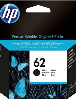 HP 62 (C2P04AE) Tintenpatrone (original Druckerpatrone 62 schwarz)