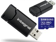 USB 3.1 Typ A, Speicherkartenleser integral MicroSD Laufwerk, Samsung PROPlus MicroSDXC 256GB, mit einer Datenübertragung von bis zu 160MB/s, inklusive SD-Adapter - Fürth
