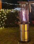 Terrassenfeuer MIETEN, Gas- Heizstrahler mit Flamme leihen in 21407