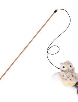 TIAKI Elektronische Katzenangel Eule mit Federn - 1 Stück