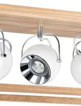SPOT Light LED Deckenleuchte ROY, LED wechselbar, Warmweiß, Inklusive LED-Leuchtmittel, Naturprodukt aus Eichenholz