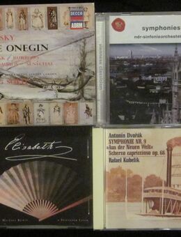 6 CD´s (1x 3 CD's): Tschaikowski, Eugene Onegin + Beethoven, Symphonie 4 & 5 + Antonin Dvorak + Elisabeth - München