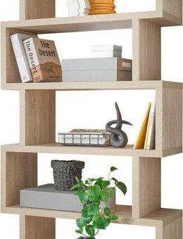 HBZ Raumteilerregal BC 3105, 1-tlg., in weiß oder Eiche Sonoma, Regal Raumteiler mit 5 offenen Fächer