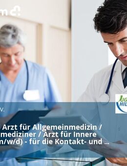 Facharzt / Arzt für Allgemeinmedizin / Allgemeinmediziner / Arzt für Innere Medizin (m/w/d) - für die Kontakt- und Beratungsstelle Drob Inn - Hamburg