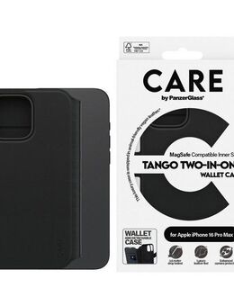 CARE by PanzerGlass Handyhülle Case Feature Tango 2-in-1 Wallet Case Apple iPhone 16 Pro Max, Backcover, Schutzhülle, Handyschutzhülle, Case, Schutzcase, stoßfest