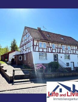 Charmantes EFH mit vielseitigen NutzungsmöglichkeitenNebengebäude, Werkstatt u. idyllischem Garten - Feldatal