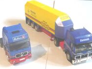 Herpa 1:87 2 LKW MAN F2000 Zugmaschine MB SK1850 Glastransporter - Amberg