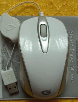 COMPUTER-MAUS_CONCEPTRONIC OPTICAL Stylish Travel Mouse - Aachen