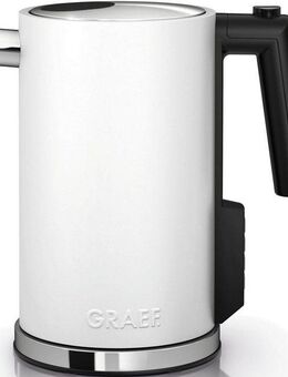 Graef Wasserkocher WK 901, 1,2 l, 2015 W, mit Temperatureinstellung, weiß-matt