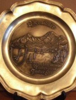 Zinnteller Österreich Ehrenteller Marktgemeinde Finkenstein Zinn 95 % 500 Gramm - Bottrop