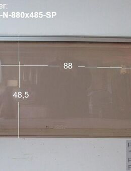 Original Wohnwagenfenster ca 88 x 48,5 Roxite 80 D401 (ca BJ 1990-2000) - neue Lagerware mit Kleber-Resten - Sonderpreis - Schotten Zentrum