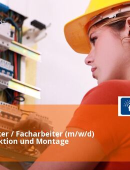 Elektroniker / Facharbeiter (m/w/d) für Produktion und Montage - Salzgitter