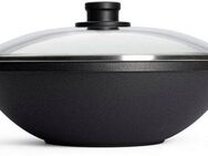 WOLL MADE IN GERMANY Wok Nowo, Aluminiumguss (1-tlg), von Hand gegossen, Ø 32 cm, Induktion, Made in Germany