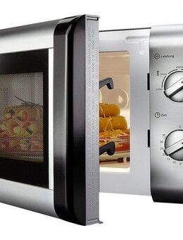 Privileg Mikrowelle 148438, Mikrowelle, 20 l, mit 5 Leistungsstufen, silber