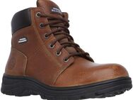 Skechers WORKSHIRE Sicherheitsstiefel SB FO SRA, klassischer Lederstiefel mit Memory Foam Einlegesohle