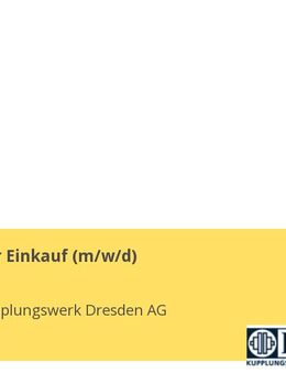 Mitarbeiter Einkauf (m/w/d) - Dresden