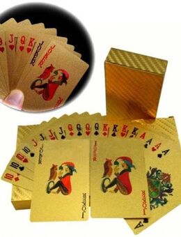 Poker Karten Vergoldete Spielkarten Poker Skat Gold Karten Geschenk Wasserdicht 11,90 €* - Villingen-Schwenningen