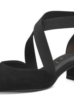 Tamaris Spangenpumps, Blockabsatz, Businesschuh mit gekreuzten, elastischen Gummizügen