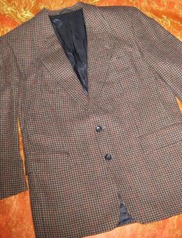 NEUw * Business * Freizeit * Old- School * Schurwolle * Karo * Anzug * BLAZER * SAKKO "UNGARO" Gr. 52- 54/ L * braun * dunkel- wein- rot * bordaux * - Riedlingen Zentrum