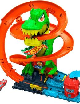 Hot Wheels Autorennbahn Hot Wheels City T-Rex-Schlacht