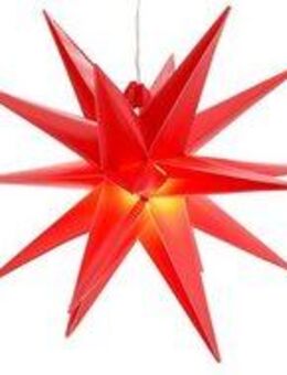 my home LED Stern Weihnachtsstern, Timerfunktion, LED fest integriert, Warmweiß, 3D-Optik, Batteriebetrieb, Ø 25 cm, Weihnachtsdeko aussen