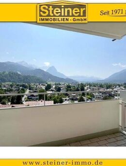 3-Zimmer-Panorama-Wohnung ca. 104 m², 8. Stock, Balkon, EBK, Einbauten, Keller, TG-Platz a. W. - Garmisch-Partenkirchen