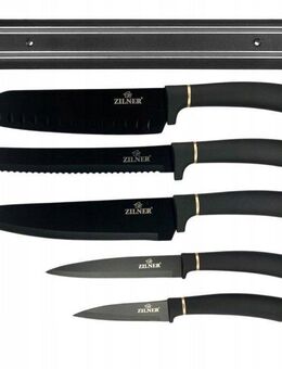 Premium 6 Teile Messerset Messer Magnet Messerblock Magnethalter Kochmesser Set - Wuppertal