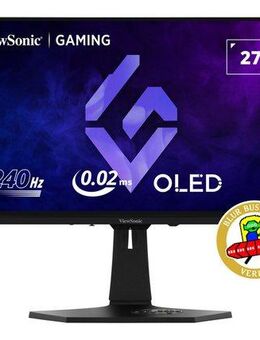 Viewsonic XG272-2K-OLED Gaming-Monitor (69 cm/27 ", 2560 x 1440 px, QHD, 0,02 ms Reaktionszeit, 240 Hz, OLED, anpassbare RGB-Beleuchtung, inkl. Fernbedienung)