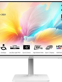 MSI Modern MD2712PW LED-Monitor (69 cm/27 ", 1920 x 1080 px, Full HD, 1 ms Reaktionszeit, 100 Hz, IPS-LED, höhenverstellbar, 3 Jahre Herstellergarantie, USB-C)