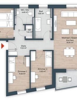 Neubau direkt am Marienbergpark mit perfekter Ausstattung, TG + Lift, KfW 40 EE - Nürnberg