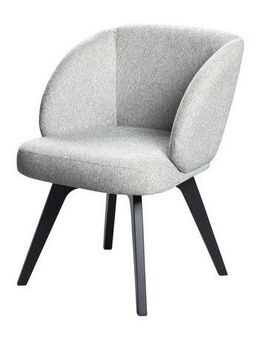 Home affaire Esszimmersessel Aretha Esszimmerstuhl, Bequemsessel mit abgerundete Rückenlehne, mit massiven Buchenholzbeinen, gepolstert, in 3 Farben erhältlich