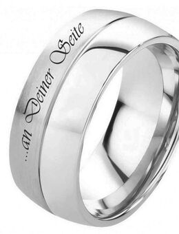 Herrenring Edelstahl HE136 mit Außengravur - Aholming