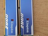 2x Kingston HyperX blu 2GB (1x2GB) DDR2 KHX6400D2B1K2/4G Kit of 2 1,85V #R1682 - Langenzenn Zentrum