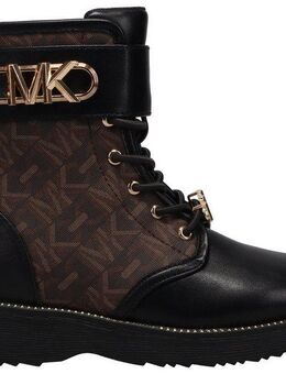 MICHAEL KORS KIDS HASKELL EMPIRE MONOGRAM Schnürboots Monogramm Stiefel, Schnürstiefel, Winterstiefel mit Metall Logo Emblem