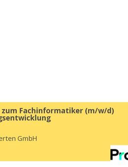 Ausbildung zum Fachinformatiker (m/w/d) Anwendungsentwicklung - Herten