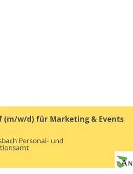 Kreativkopf (m/w/d) für Marketing & Events - Ansbach