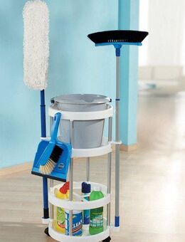 Ruco Regalwagen, Aluminium/Kunststoff, für Putzutensilien