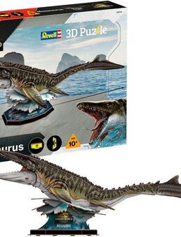 Revell® 3D-Puzzle Jurassic World Rebirth Dinosaurier Mosasaurus, 83 Puzzleteile