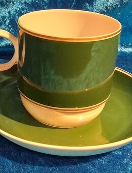 Rosenthal Studio Linie Grün Mit Goldrand Kaffeetasse mit Unterteller unbenutzter Artikel. - Saarlouis