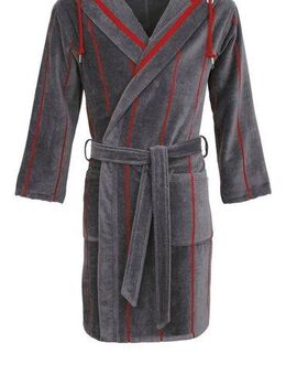 Carl Ross Herrenbademantel 530310, Kurzform, Velours, Kapuze, Gürtel