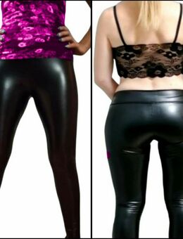 Damen Leggings Lederoptik Enge Lange Hose Legging Wetlook Naßlook M L XL 2XL 29,90 €* - Villingen-Schwenningen