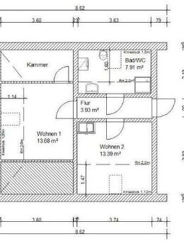 2-Raum-Wohnung in Bad Hersfeld, ruhige Lage - Bad Hersfeld